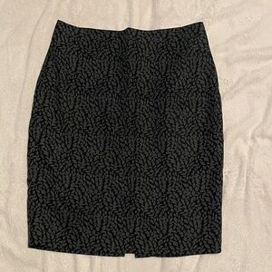 Elegant Black Patterned Skirt